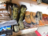 10 pairs of boots and shoes size 10 1/2 - 11