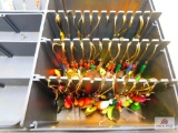 a tackle box with lures