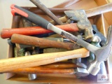 large lot of misc. hammers