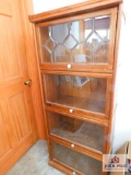 beveled glass book case