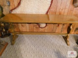 console carved edge table