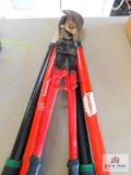 2 branch cutters and 1 bolt cutter