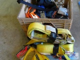 lot of ratchet straps