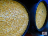 2 garbage cans filled with deer corn