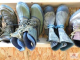 assorted boots