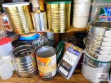 contents of cabinets: assortment of nails and screws