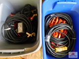 group of heavy extension cords