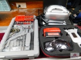 craftsman 4 in 1 level with laser trac, small air compressor and snake driver deluxe