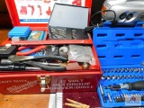 Milwaukee heavy duty high-torque driver/drill, 1/2 inch drill bits, companion multi tool, small air