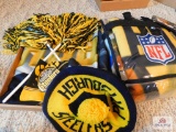 Steelers blanket and hat