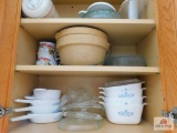 corning, bowl with bail, soup bowls
