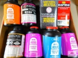 8 containers of partially filled gun powder