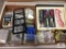 Lot card sleeves, Corvette book and non sports cards