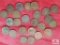 24 Indian Head pennies ranging from 1880 to 1899