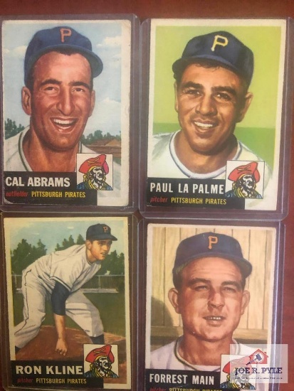 1953 Topps Ron Kline, Paul La Palme, Forrest Main, and Cal Abrams