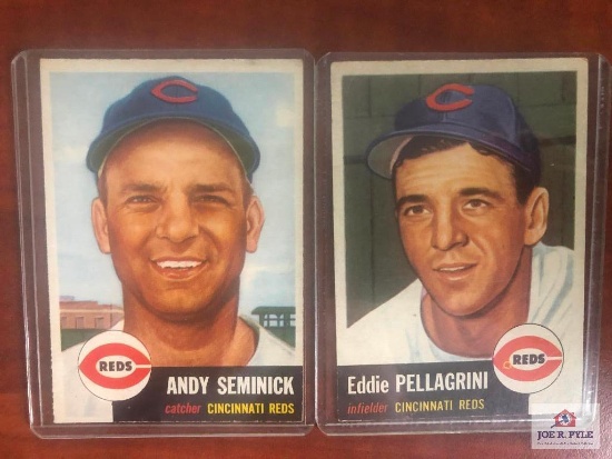 1953 Topps Andy Seminick and Eddie Pellagrini