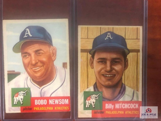 1953 Topps Billy Hitchcock and Bobo Newsom