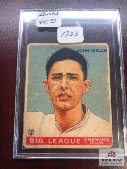 1933 Goudey Big League Gum #93 John Welch