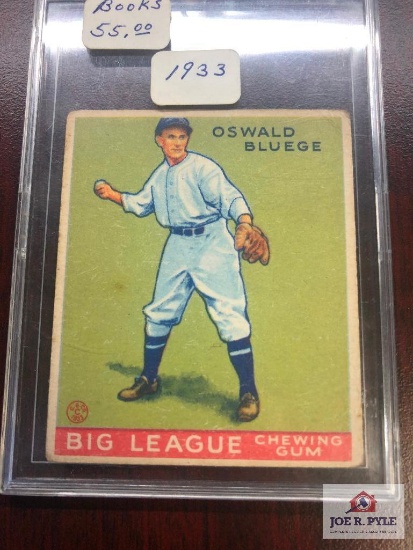 1933 Goudey Big League Gum #159 Oswald Bluege