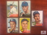 1953 Topps John Logan, Ed McGhee, Fred Hatfield, George Spencer, & Art Schult