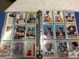 Lot of three 3 misc. Football card books and one 1 Pittsburgh Steelers card book