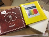 Lot three 3 books mixed cards: Baseball, Football, and Basketball
