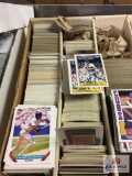 Large Box: UPPER DECK 1990, SCORE 1989, TOPPS 1984, 1989, DUNRUSS 1987, 1989, LEAF puzzle cards ??