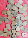 76 Indian Head pennies ranging from 1900 to 1909