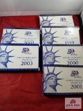 U.S. mint proof set 1999(x2) 2000 2001 2002 2003