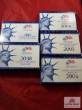 U.S. Mint proof sets 2004 2005 2006 2007 2008