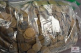 2500 loose Wheat Cents Mixed dates