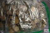 2500 loose Wheat Cents Mixed dates