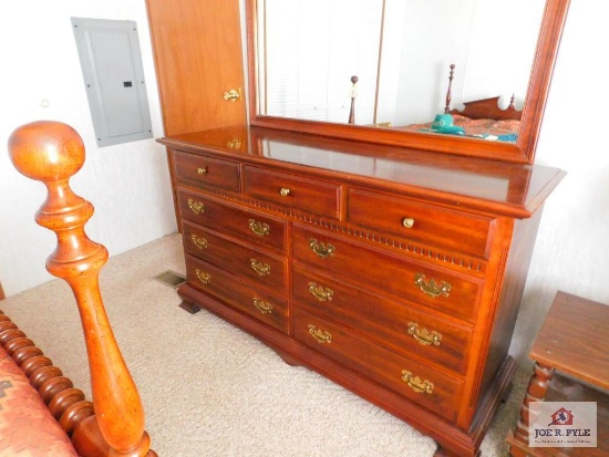 Dresser with mirror