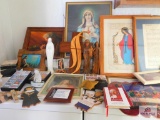 Religious items: pictures, statues