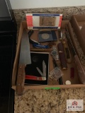 Flat Of Knives, Coins, And Straight Razors