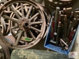 6 Wooden Spoke Rims And Extra Spindles