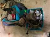 Lot Of Misc. Car Parts, Hubcaps, Horn, Alternator, Wheels, Etc.