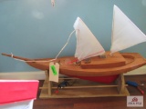 Wooden Toy Boat