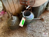 Watering Can Funnel, Milk Crate Cream Can