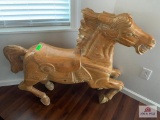 Wooden Carved Carousel Horse