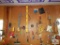 Contents of peg board levels, tools, etc.