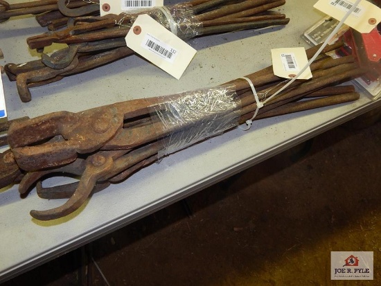 Blacksmith tongs and forging tools