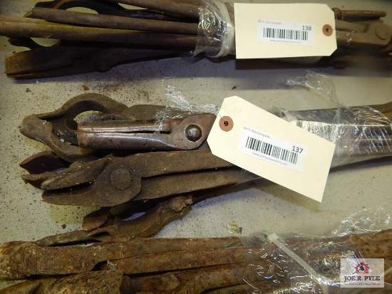 Blacksmith tongs and forging tools