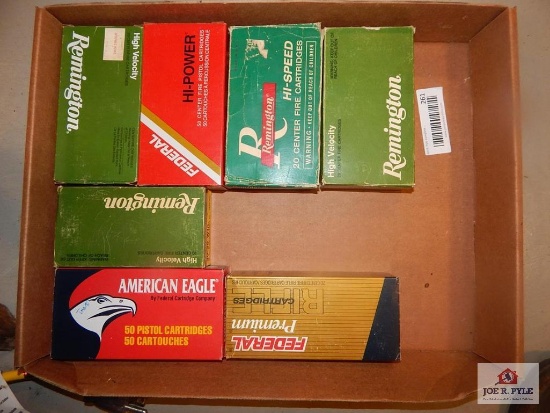1 Lot of Ammo 8mm, 6mm, 30-30, 40 s&w, 22-250