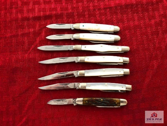 Lot of 7: Queen Cutlery "Pearl" series (No. 6, 38, 69), Puma Queen 6130