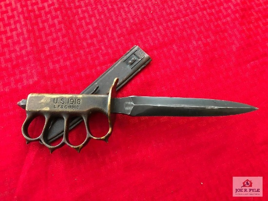 LF&C 1918 Trench Knife with metal scabbard