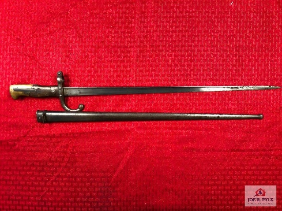 French spike style bayonet (1878) with scabbard