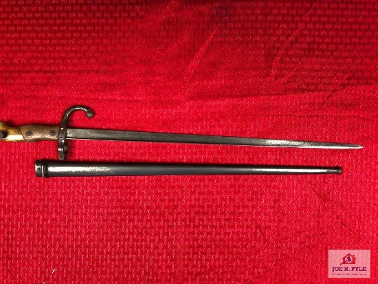 French spike style bayonet (1879) with scabbard
