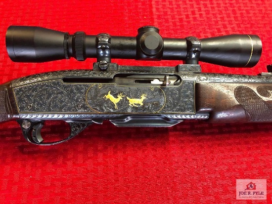 Remington 742 Woodsmaster Carbine Engraved "F Grade" ? .30-06 | SN: 7107592 | Comments: LEUPOLD 2-7