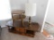 Coffee table, end table & lamp